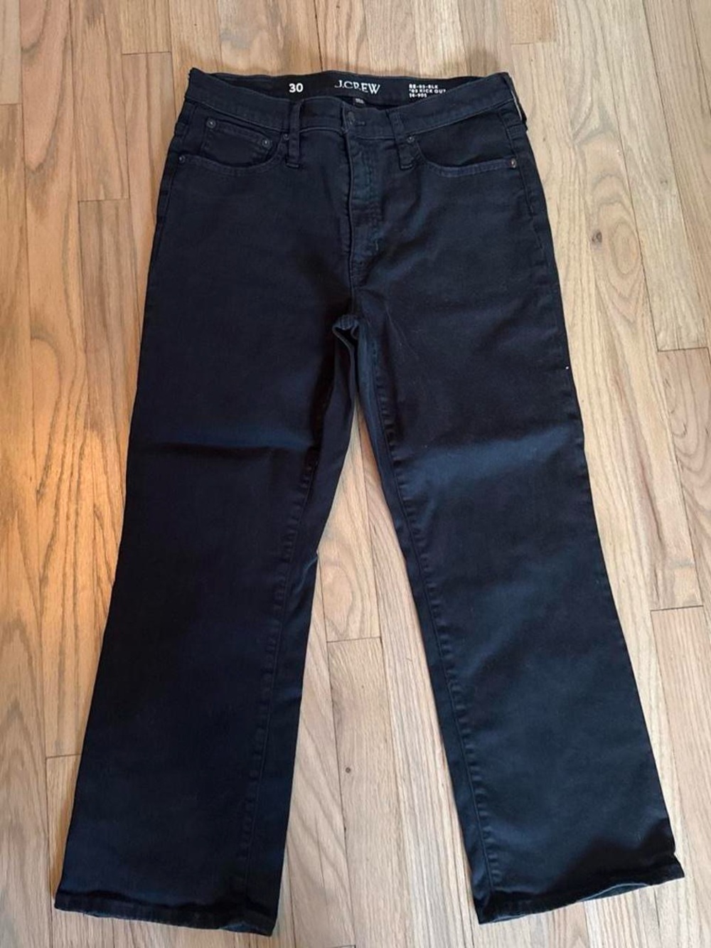 J. Crew Men's Black Bootcut Jeans